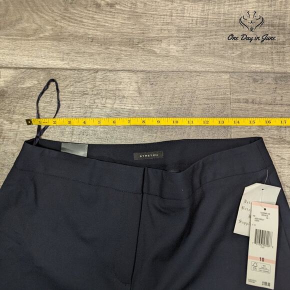 Jones New York Classic Fit Straight Leg Pants Size 10 - Picture 3 of 7